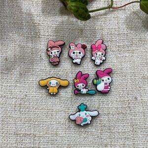 My Melody Sanrio Croc Charm Show Decoration Set of 7